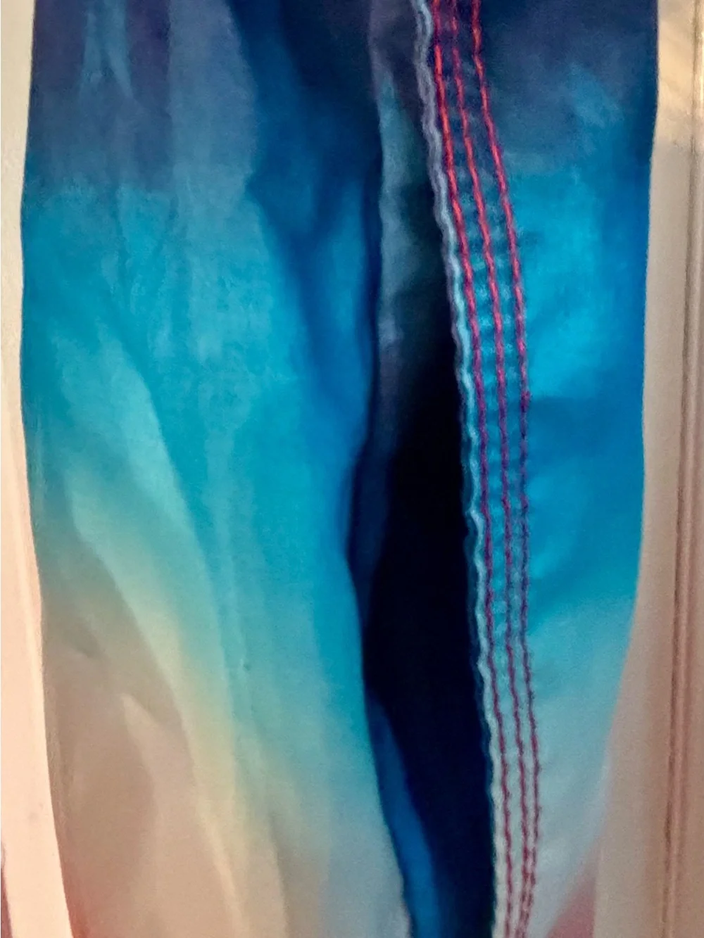 Men’s Speedo Patriotic Red White Blue Stars Ombre Swim Board Shorts- size L
